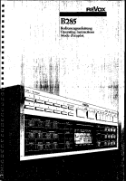 Revox B-285-Owners-Manual